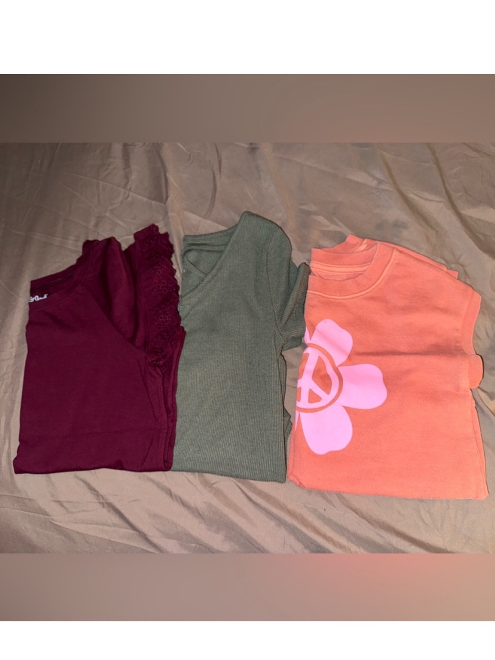 Cat & Jack Girls Size 8 Top Bundle 3-Piece Casual Shirts